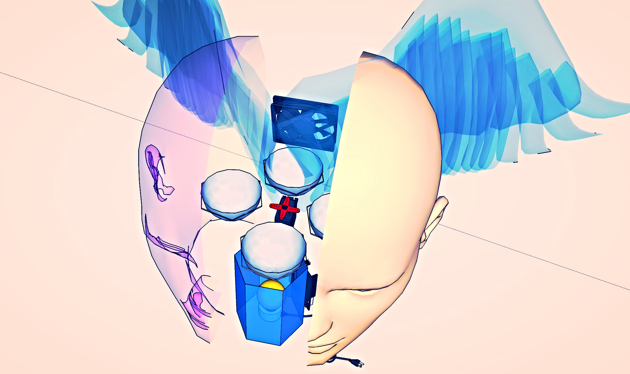 Hypnose assembly modeled in Sketchup